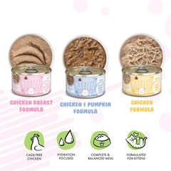 3 Pack Weruva Kitten, Fur Baby Favorites Variety Pack, 3oz Can 12 Count