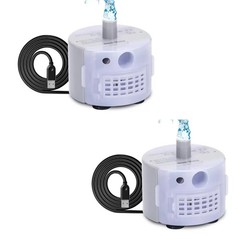 Pet Water Fountain Pump Replacement For Stainless Steel Cat Water Dispenser 2/4X