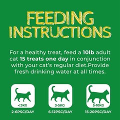 Just Try 13.4 OZ Cat Grass Treats Natural Salmon Flavor Healthy Cat Snacks Tr…
