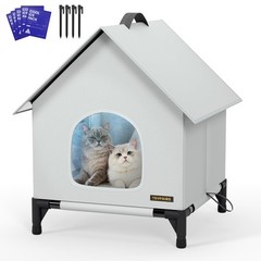 Cat House Cats – Dog Outdoor Indoor Waterproof Insulated House, Summer Coolin…