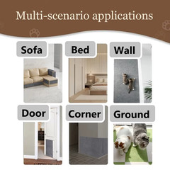 Anti Cat Scratch Mat Trimmable Self-Adhesive Carpet Mat Pad Cat Pet Scratcher Fu