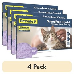 ScoopFree Crystal Cat Litter Tray Lavender Easy Cleanup Leakproof 30 Days New