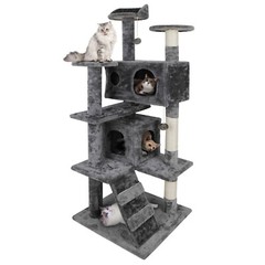 Activity Center 53″ STURDY Cat Tree Tower Large Playing House Condo For Rest