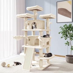 68 Inches Cat Tree/House and Towers for Big Feline/Scratching Post/Multi-Level L
