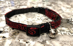 Stranger Things COLLAR Cat Dog Small Pet Cute Puppy Kitten Bell Lap Breakaway