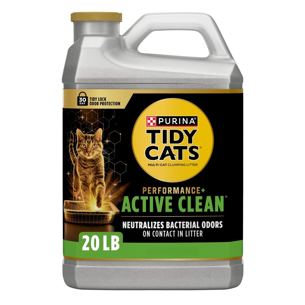 Cats Performance Plus Active Clean Cat Litter, Refreshing Scent, 20 lb Jug