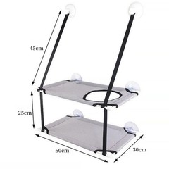 Cat Hammock Window Bed Sunny Seat Hanging Mount Beds Sofa Playing Double-decker