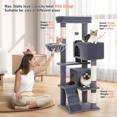 PAWZ Road Tall Cat Tree Multi-Level Cat Tower for Indoor Cat Scratching Post M/L