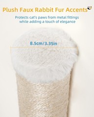 Aechonow 68″ Cat Wall Scratcher, 2-Pcs of 34inch Tall Sisal Scratching Post, …