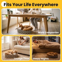 Cat Scratcher Cardboard,2 in 1 Oval Cat Scratch Pad Bowl for Indoor Kitty Gri…