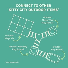 Outdoor Cat Catio Mesh Playset Kit Multi-Level Enclosed Pet Furniture