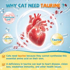 Taurine Powder for Cats Taurine, Feline Heart Vision, Energy Vitality 200g