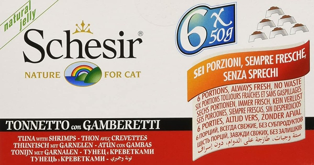 Schesir Cat Tuna & Shrimp Multi Pack (50gx6 pack) None From Japan