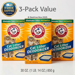 Arm & Hammer Cat Litter Deodorizer Baking Soda 30oz Odor Eliminator 3-Pack