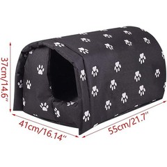 Outdoor Waterproof Feral Cat House Foldable Warm Shelter Stray Cats Dogs New