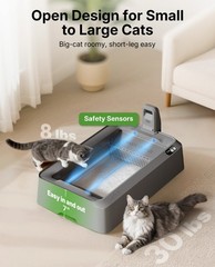 PETKIT AI Camera Self Cleaning Cat Litter Box with Odor Control for Multiple Cat