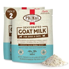 Primal Goat Milk Powder for Dogs and Cats, Shelf Stable 10.4 Ounce (2 bags)