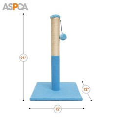Cat Scratching Post for Indoor Cats – Compact Sisal Rope Scratcher with Hangi…