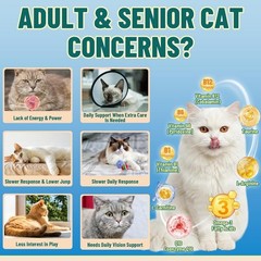 Taurine for Cats, CoQ10 for Cats, Heart Health Support for Adult & Senior Cats