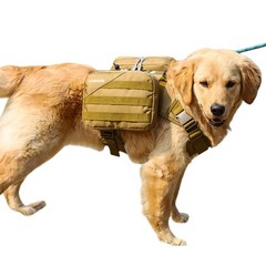 x Jumahe Dog Hiking Backpack for Large/Giant Dogs – 2 Spacious Side Bags,