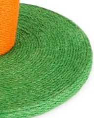 EveryYay Novelty Carrot Cat Scratch Post Medium Orange Green Toy Decorative