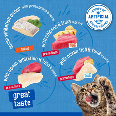 (2 pack) Friskies Ocean Of Delight Variety Pack Wet Cat Food, 5.5 oz, case of 40