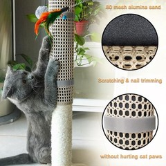 File Scratcher Cat Scratch Pad Wrapped Around a Cat Scratching Post Nail File fo