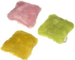 YEOWWW! Catnip One of Each Pink, Yellow, Green Pillow Pure Organic Leaf Cat Toy