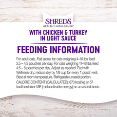 Wellness Healthy Indulgence Shreds Adult Wet Cat Food, Natural, Protein Rich, Gr