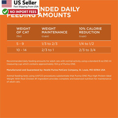 Purina ONE Healthy Plus High Protein Chicken Dry Cat Food 7 lb Bag USA FROM USA
