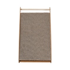 17.7*11*17.7“ Log Color Corrugated Cardboard Cat Scratcher House With Cushion