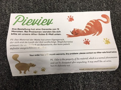 Pieviev Cat Litter Mat 24 x 15 inch Litter Trapping Mat – Gray