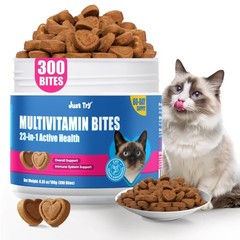 23-in-1 Taurine Cat Vitamins Treats for Immune, Joint, Skin Heart Health