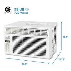 BLACK+DECKER Window Air Conditioner 8000 BTU, AC Window Unit Cools Up to 350 Squ