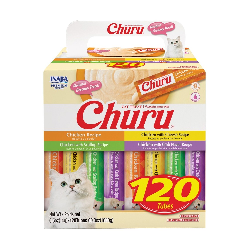 INABA Churu Cat Treats Chicken Variety 120 Tubes SALE!!!