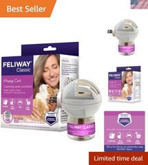 Pheromone Calming Diffuser for Cats – 30 Days of Stress Relief & Safety