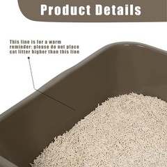 1 Pack Extra Large Dog Litter Box Pan Tray ABS Material Low Entry Jumbo Senior