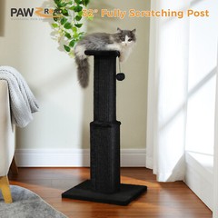 PAWZ Road 32″ Large Ultimate Cat Scratching Post with Woven Sisal Base Ball Toys