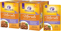 Wellness Healthy Indulgence Morsels Adult Wet Cat Food, Natural, Protein Rich, G