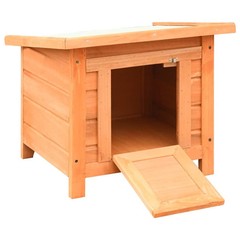 Cat House Brown and Green Solid pine/fir wood, powder-coated iron