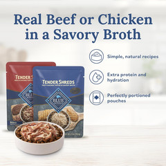 Tender Shreds Tasty Chicken Topper and Beef & Chicken Topper Natural Dog Food Co