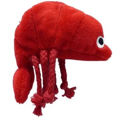Mad Cat Pouncin’ Prawn Catnip & Silvervine Toy, Pack of 1 pink