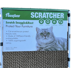 3 Best PAWSFAN Cat Scratcher Cardboard Scratch Pad Durable Corrugate Wth Cat NIP