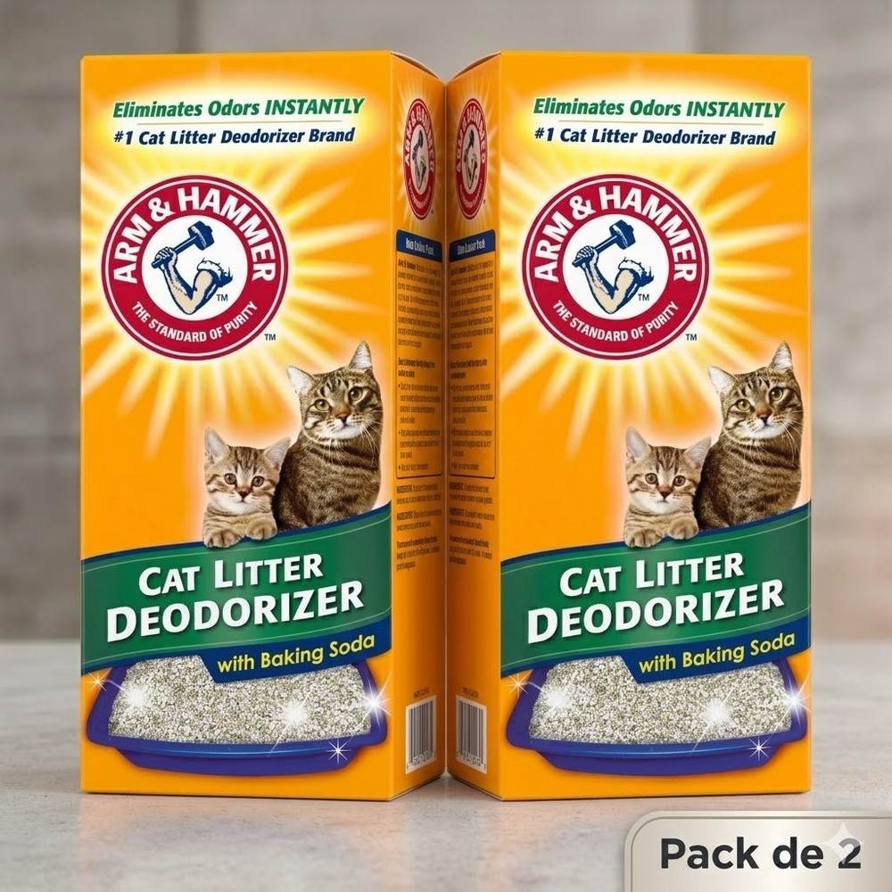 Cat Litter Deodorizer Arm & Hammer Baking Soda Odor Control 2 Pack 30 Oz