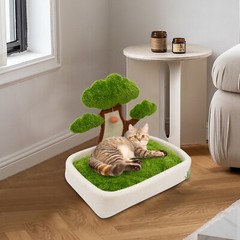 63??43??60cm Cat House With Sleeping Cushion Cat Bed With Cat Scratching Post