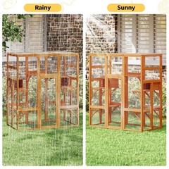 COZIWOW Large Cat House Outdoor Catio Play & Run Enclosures Indoor Window Cage