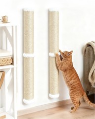 Aechonow 68″ Cat Wall Scratcher, 2-Pcs of 34inch Tall Sisal Scratching Post, …