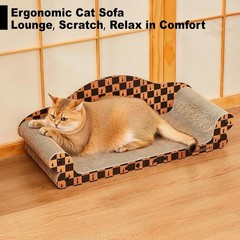 2 in 1 Cat Scratcher Couch & Scratching Box Extra Large 27 Inch Scratch Bed