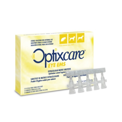 Optixcare Eye EMS For Animals 20g, 5 Count , Promotes Healing of Corneal Ulcers