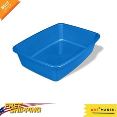 Pureness Medium Cat Pan – Ergonomic Design, Odor Resistant in Assorted Colors